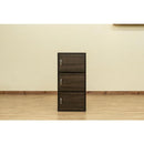 収納棚 ラック 3段 扉付き 取っ手つき 収納 棚 シンプル 北欧 おしゃれ 白 ホワイト 茶色 ドア付き 収納ラック カラーボックス ナチュラル 木目柄 【納期B】【skb-fb03d】