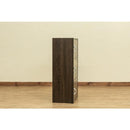 収納棚 ラック 3段 扉付き 取っ手つき 収納 棚 シンプル 北欧 おしゃれ 白 ホワイト 茶色 ドア付き 収納ラック カラーボックス ナチュラル 木目柄 【納期B】【skb-fb03d】