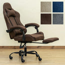 ゲーミングチェア ファブリック 布地  オフィス ワークチェア パーソナル イージーチェア 椅子 作業椅子 リクライニング 足置き オットマン 昇降 回転 ひじ掛け 【納期B】【skb-hay05】