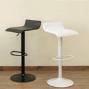 カウンターチェア カウンタースツール 足置き 足掛け 白 ホワイト 黒 ブラック シンプル おしゃれ 昇降式 360度 座面回転 モノトーン スタイリッシュ 【納期B】【skb-hcp7a】