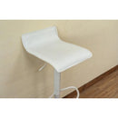 カウンターチェア カウンタースツール 足置き 足掛け 白 ホワイト 黒 ブラック シンプル おしゃれ 昇降式 360度 座面回転 モノトーン スタイリッシュ 【納期B】【skb-hcp7a】