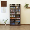 本棚 大容量 おしゃれ 北欧 シンプル 棚 収納 漫画 マンガ 単行本 文庫本 CD DVD ブルーレイ 可動棚 多目的ラック 収納ラック 木製 子供部屋 子ども部屋 書斎 【納期B】【skb-hmp07】