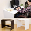 デスク シンプル 机 事務作業 勉強机 ダークブラウン 茶色 ホワイト 白 【納期B】【skb-hmp13】
