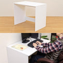 デスク シンプル 机 事務作業 勉強机 ダークブラウン 茶色 ホワイト 白 【納期B】【skb-hmp13】