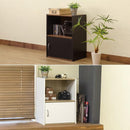 ラック 2段 棚 収納 扉付き 小さめ コンパクト 玄関 リビング 【納期B】【skb-hmp22】