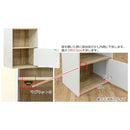 ラック 2段 棚 収納 扉付き 小さめ コンパクト 玄関 リビング 【納期B】【skb-hmp22】