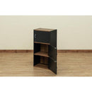 収納ラック 3段 棚 収納棚 扉付き ドアつき 玄関 リビング 本棚 電話台 物置き おしゃれ 北欧 シンプル 家具調 使いやすい インテリア ブラック 黒 ホワイト 白 【納期B】【skb-hmp25】