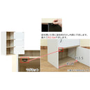 収納ラック 3段 棚 収納棚 扉付き ドアつき 玄関 リビング 本棚 電話台 物置き おしゃれ 北欧 シンプル 家具調 使いやすい インテリア ブラック 黒 ホワイト 白 【納期B】【skb-hmp25】