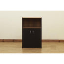 シェルフ 棚 収納ラック オープンラック 扉付き 観音開き ドア 収納棚 インテリア おしゃれ 北欧 電話台 FAX台 ブラック 黒 ホワイト 白 扉付き 戸 置き棚 【納期B】【skb-hmp27】