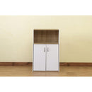 シェルフ 棚 収納ラック オープンラック 扉付き 観音開き ドア 収納棚 インテリア おしゃれ 北欧 電話台 FAX台 ブラック 黒 ホワイト 白 扉付き 戸 置き棚 【納期B】【skb-hmp27】