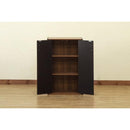 シェルフ 棚 収納 ラック 扉つき 観音開き ドア 目隠し シンプル おしゃれ 戸 扉 収納棚 リビング インテリア 北欧 ナチュラル 黒 ブラック 白 ホワイト 【納期B】【skb-hmp28】