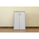 シェルフ 棚 収納 ラック 扉つき 観音開き ドア 目隠し シンプル おしゃれ 戸 扉 収納棚 リビング インテリア 北欧 ナチュラル 黒 ブラック 白 ホワイト 【納期B】【skb-hmp28】