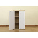 シェルフ 棚 収納 ラック 扉つき 観音開き ドア 目隠し シンプル おしゃれ 戸 扉 収納棚 リビング インテリア 北欧 ナチュラル 黒 ブラック 白 ホワイト 【納期B】【skb-hmp28】