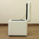 スツール 収納つき 収納スペース 椅子 クッション オットマン ベンチ 1人用 フェイクレザー 合成皮革 PVC おしゃれ インテリア 正方形 立方体 蓋 ふた 【納期B】【skb-hsw16】