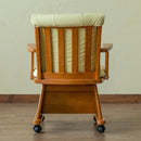 ダイニングチェアー コタツ用 椅子 1脚 単品 回転式 肘掛け付き ひじ ダイニング こたつチェア ナチュラル おしゃれ イス 北欧 キャスター付き 【納期B】【skb-htr08】