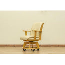 ダイニングチェア 椅子 キャスター付き ひじ掛け付き 肘掛け 座面 360度 回転 【納期B】【skb-htr09】