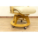 ダイニングチェア 椅子 キャスター付き ひじ掛け付き 肘掛け 座面 360度 回転 【納期B】【skb-htr09】