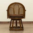 座椅子 回転 おしゃれ 肘掛付き 高座椅子 ラタン ひじ付き アジアン ナチュラル リゾート系 南国 座面 クッション 座布団 茶の間 和室 和風 パーソナルチェアー 【納期B】【skb-im15】