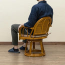 座椅子 回転 おしゃれ 肘掛付き 高座椅子 ラタン ひじ付き アジアン ナチュラル リゾート系 南国 座面 クッション 座布団 茶の間 和室 和風 パーソナルチェアー 【納期B】【skb-im15】