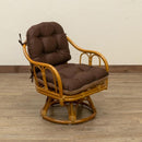 座椅子 肘掛け付き おしゃれ 回転式 高座椅子 座いす クッション ボリューム 座面 背もたれ 和室 アジアン 和風 茶の間 リビング チェア ひじ掛け 和室 リビング 【納期B】【skb-im18】