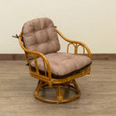 座椅子 肘掛け付き おしゃれ 回転式 高座椅子 座いす クッション ボリューム 座面 背もたれ 和室 アジアン 和風 茶の間 リビング チェア ひじ掛け 和室 リビング 【納期B】【skb-im18】