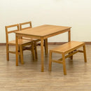 ダイニングテーブル 四人掛け 長方形 110×70cm サイズ 4人掛け 4人用 北欧 おしゃれ シンプル 木製 木目 カントリー 角丸 安心 安全 合わせやすい デザイン 【納期B】【skb-itj04】