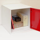 収納ボックス ロッカー シンプル スチール 収納 キューブボックス 鍵つき おしゃれ 扉 ブラック 黒 ブルー 青 レッド 赤 ホワイト 白 イエロー 黄色 【納期B】【skb-jac04】