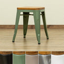 スツール 椅子 おしゃれ ビンテージ風 レトロ デザイン 黒 ブラック 緑 グリーン ベージュ シルバー 銀色 ホワイト 白 アメリカン スタッキング可能 スチール 【納期B】【skb-jh01】