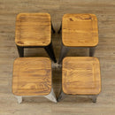 スツール 椅子 おしゃれ ビンテージ風 レトロ デザイン 黒 ブラック 緑 グリーン ベージュ シルバー 銀色 ホワイト 白 アメリカン スタッキング可能 スチール 【納期B】【skb-jh01】