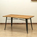 ダイニングテーブル 4人掛け用 おしゃれ インダストリアル デザイン ビンテージ風 アメリカン カジュアル 木製 天板 木目 スチール脚 かっこいい スタイリッシュ 【納期B】【skb-jh06】