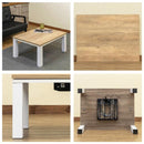 コタツテーブル こたつテーブル 80×60cm 西海岸風 ビンテージ風 レトロ アンティーク調 かっこいい おしゃれ ローテーブル センターテーブル リビング 【納期B】【skb-kjl01】