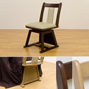 ダイニングチェア こたつ用 椅子 1脚 単品 回転式 シンプル 肘なし 北欧 ナチュラル カントリー イス 合皮 PVC クッション座面 【納期B】【skb-ktca01】