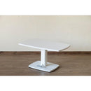 昇降テーブル 昇降式 ダイニングテーブル シンプル 高さ調節 高さ調整 リフティング 木目柄 白 ホワイト 足元 足下 ペダル T字脚 T字型 広々 角丸 安全 【納期B】【skb-lci15】