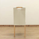 ダイニングチェア 2脚セット 北欧 肘なし ひじ掛けなし シンプル PVCレザー 合皮 ハイバック おしゃれ かっこいい スタイリッシュ 天然木 木製 【納期B】【skb-lh01】