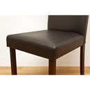 ダイニングチェア 2脚 木製 北欧 椅子 PVCレザー シンプル カフェ風 食卓 ダイニング チェアー 肘なし ひじ掛け無し ナチュラル デザイン 【納期B】【skb-lh44】