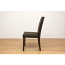 ダイニングチェア 2脚 木製 北欧 椅子 PVCレザー シンプル カフェ風 食卓 ダイニング チェアー 肘なし ひじ掛け無し ナチュラル デザイン 【納期B】【skb-lh44】