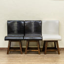 ダイニングチェア 椅子 おしゃれ 1脚 単品 重厚な デザイン 北欧 カフェ風 回転式 座面 背もたれ 肘掛けなし シンプル フォルム 木製 黒 ブラック 白系 高級感 【納期B】【skb-lt01】