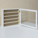 コレクションケース 眼鏡ケース 収納ケース メガネ用 サングラス 眼鏡 めがね 棚 卓上 コレクションラック おしゃれ ナチュラル 北欧 扉付き ドア 大容量 【納期B】【skb-lz06】