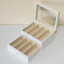 メガネケース 腕時計 収納ケース 収納棚 ボックス コンパクト 小箱 コレクションケース ディスプレイ ラック 眼鏡 めがね サングラス 引き出し 蓋つき フタ 【納期B】【skb-lz07】