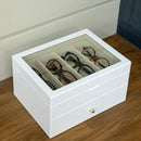 メガネケース 腕時計 収納ケース 収納棚 ボックス コンパクト 小箱 コレクションケース ディスプレイ ラック 眼鏡 めがね サングラス 引き出し 蓋つき フタ 【納期B】【skb-lz07】