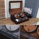 ワインディングマシーン 4本 自動巻き 腕時計 ケース おしゃれ ディスプレイ 回転 スタンド 【納期B】【skb-oy04】