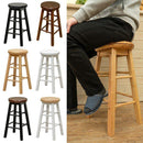スツール カウンターチェア ハイタイプ 木製 座面 回転式 360度 シンプル 椅子 バーチェアー キッチンカウンター用 おしゃれ シンプル 黒 ブラック 白 ホワイト 【納期B】【skb-pht01】