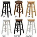 スツール カウンターチェア ハイタイプ 木製 座面 回転式 360度 シンプル 椅子 バーチェアー キッチンカウンター用 おしゃれ シンプル 黒 ブラック 白 ホワイト 【納期B】【skb-pht01】