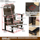 リクライニングチェア 背もたれ ひじ掛け 肘付き 座面 高座椅子 低反発 厚み 和風 和室 モダン フロアチェア 高さ変更 高さ調節 高さ調整 折り畳み コンパクト 【納期B】【skb-s322】