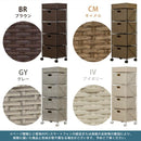 ランドリーチェスト 4段 ラタン調 リゾート風 和風 アジアン キャスターつき おしゃれ ランドリー チェスト 収納棚 【納期B】【skb-tme09】