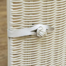 コーナーラック 3段 収納棚 壁寄せ 玄関 トイレ リビング ダイニング 収納ラック 扉付き 目隠し 白 ホワイト ダークブラウン アジアン おしゃれ リゾート ラタン 【納期B】【skb-tme79】