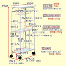 キッチンワゴン スリム コンパクト 省スペース 細い 隙間収納 すき間 キャスター キッチンラック 3段 【納期B】【skb-tx13】