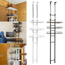 突っ張り棚 おしゃれ DIY キッチン ランドリー 洗濯機横 洗面所 脱衣所 玄関 オフィス 書斎 子ども部屋 リビング 幅60cm 突っ張り棒 収納棚 縦 つっぱりラック 【納期B】【skb-tx16】