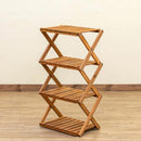 ラック 4段 木製 棚 収納 おしゃれ 折りたたみ コンパクト スリム インテリア 屋内外 アウトドア 庭 リビング ダイニング 寝室 子ども部屋 【納期B】【skb-unl24】