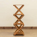 ラック 4段 木製 棚 収納 おしゃれ 折りたたみ コンパクト スリム インテリア 屋内外 アウトドア 庭 リビング ダイニング 寝室 子ども部屋 【納期B】【skb-unl24】